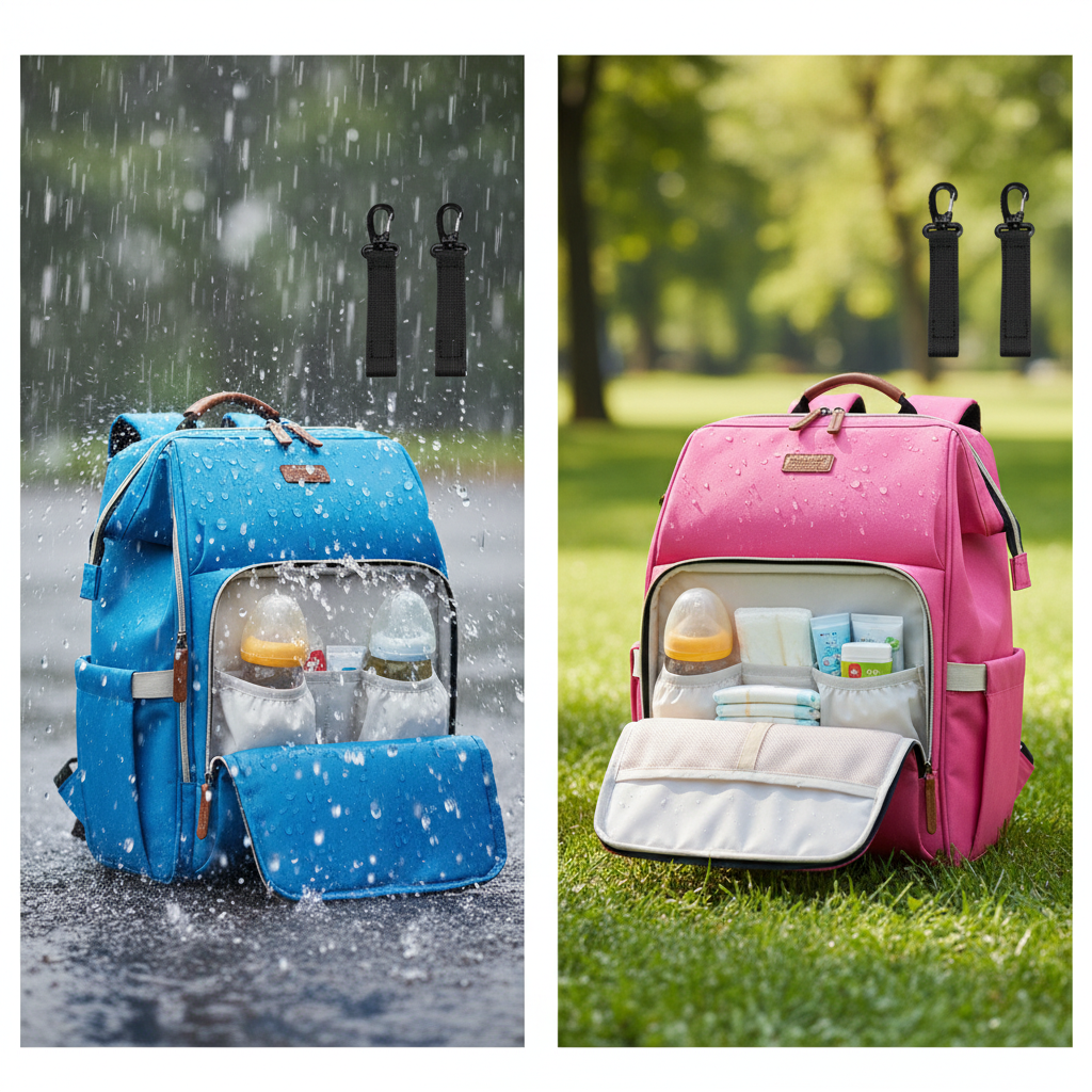Nappy Bag Backpack (Water-Resistant)