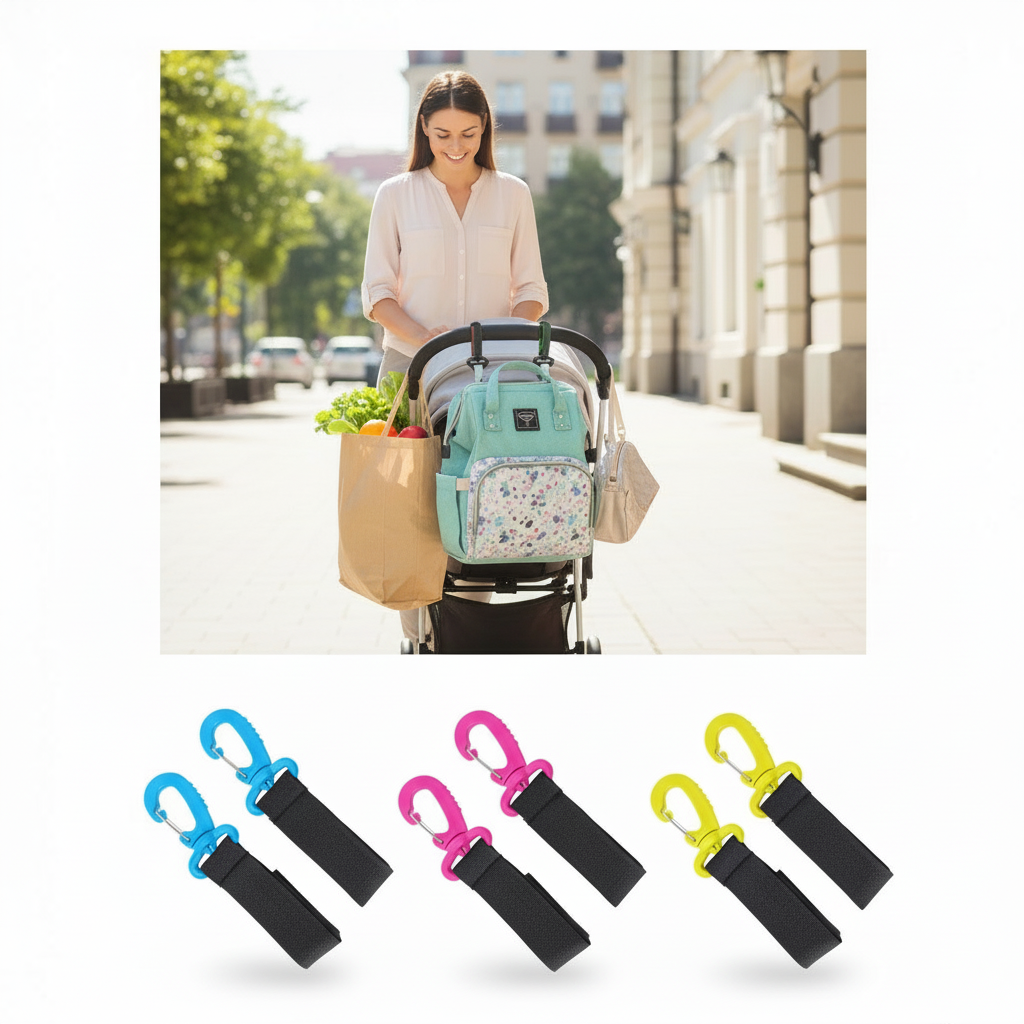 Pram Hooks (2-Pack, Heavy Duty)