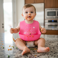 Silicone Baby Bib with Food Catcher
