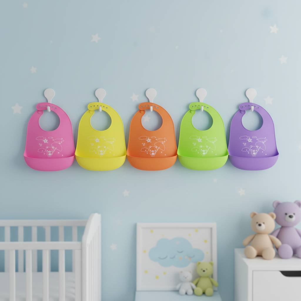 Silicone Baby Bib with Food Catcher