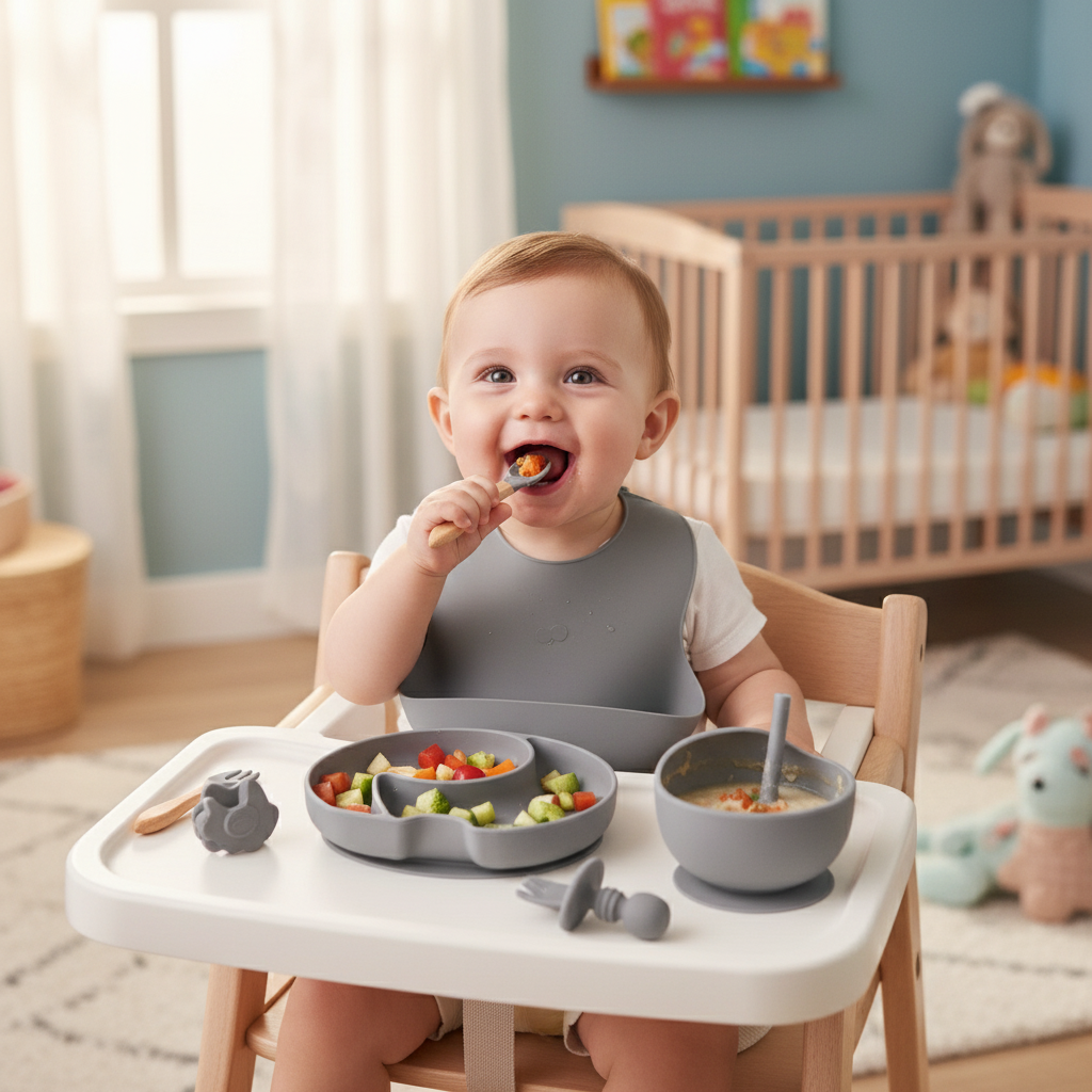 Complete Silicone Feeding Set (5-Piece)