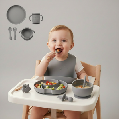 Complete Silicone Feeding Set (5-Piece)