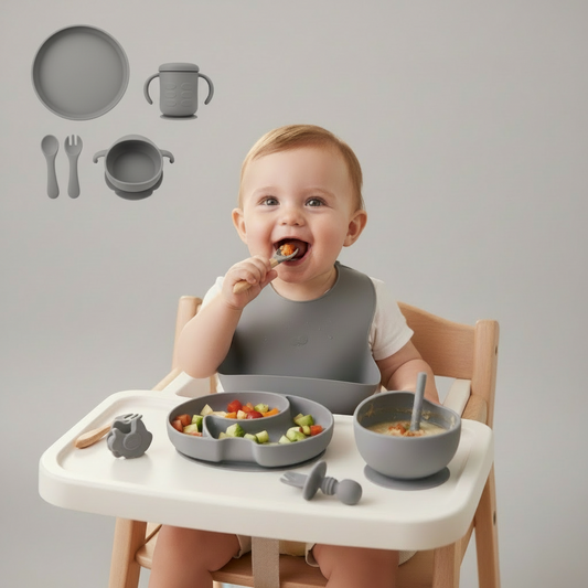 Complete Silicone Feeding Set (5-Piece)
