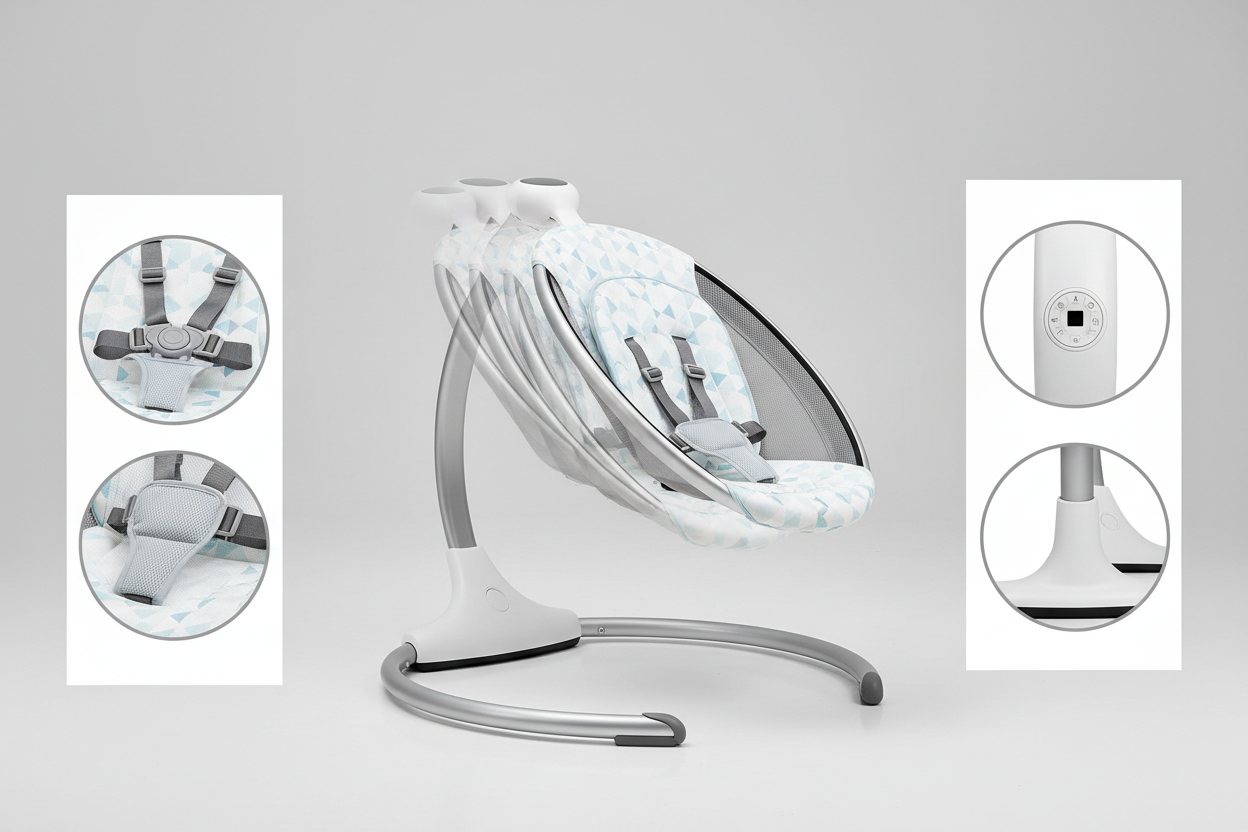 add fitted stand for the balance of the electric swing